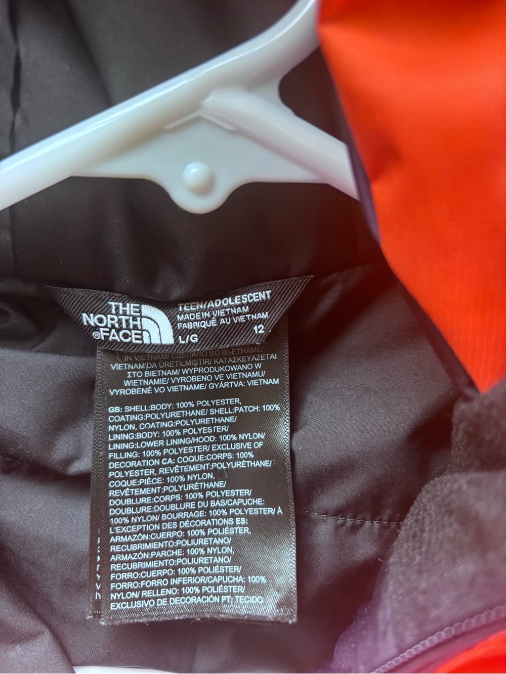 The North Face Orange and Black Insulated One-Piece Ski Suit - Picture 4 of 8